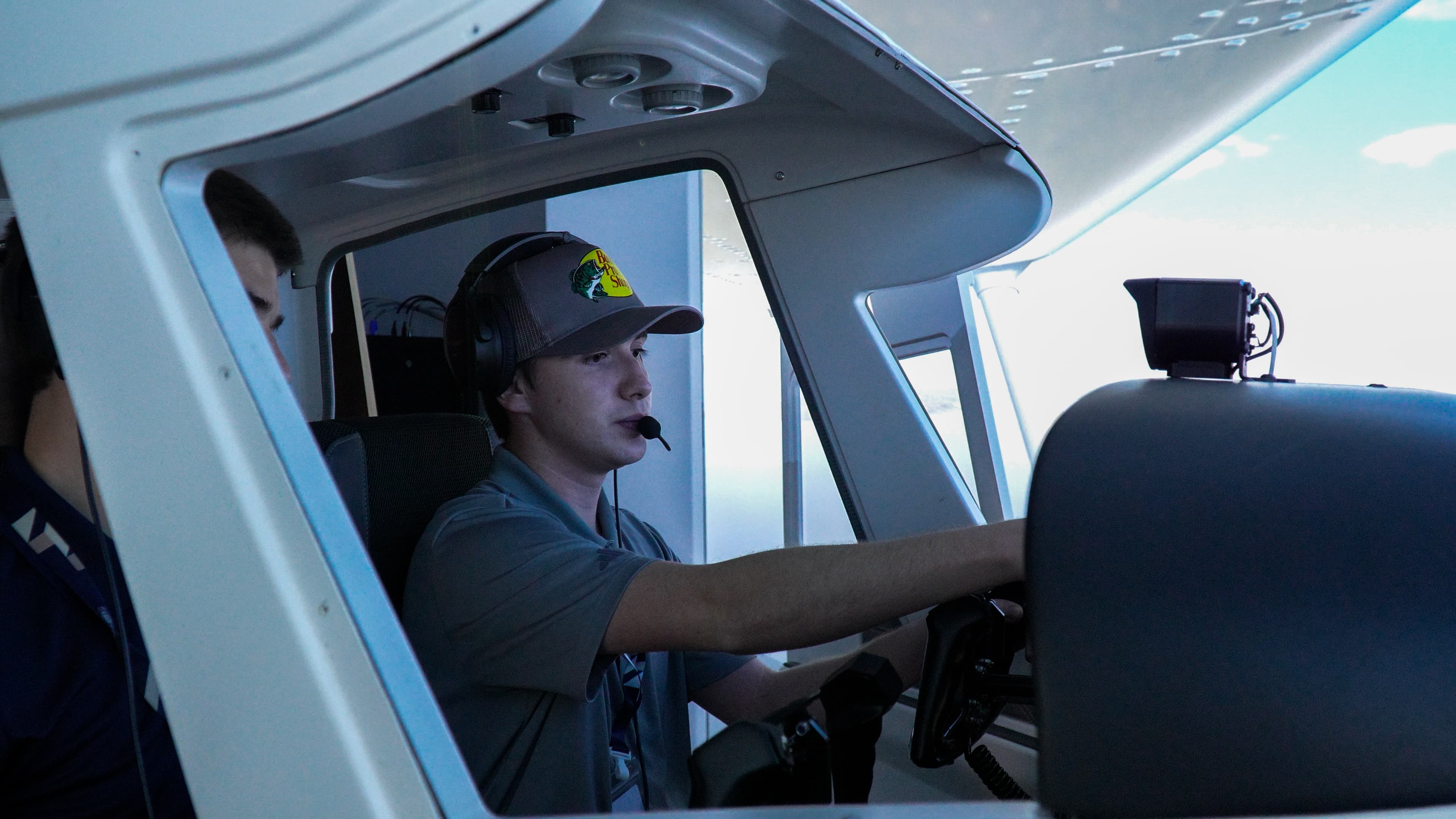 student training in the simulator